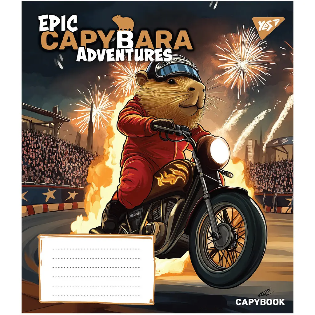 Набір зошитів Yes Epic Capybara А5 24 аркуші у лінію 20 шт. (767797) - фото 4