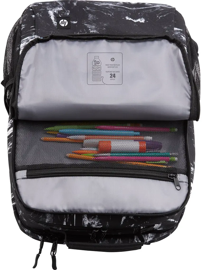 Рюкзак HP для ноутбука Campus XL 16.1" полиэстер черно-белый - фото 9