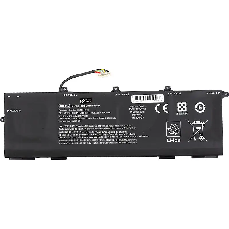 Акумулятор PowerPlant для ноутбуків HP Elitebook x360 (OR04XL) 7.6V 6600mAh (NB462179)
