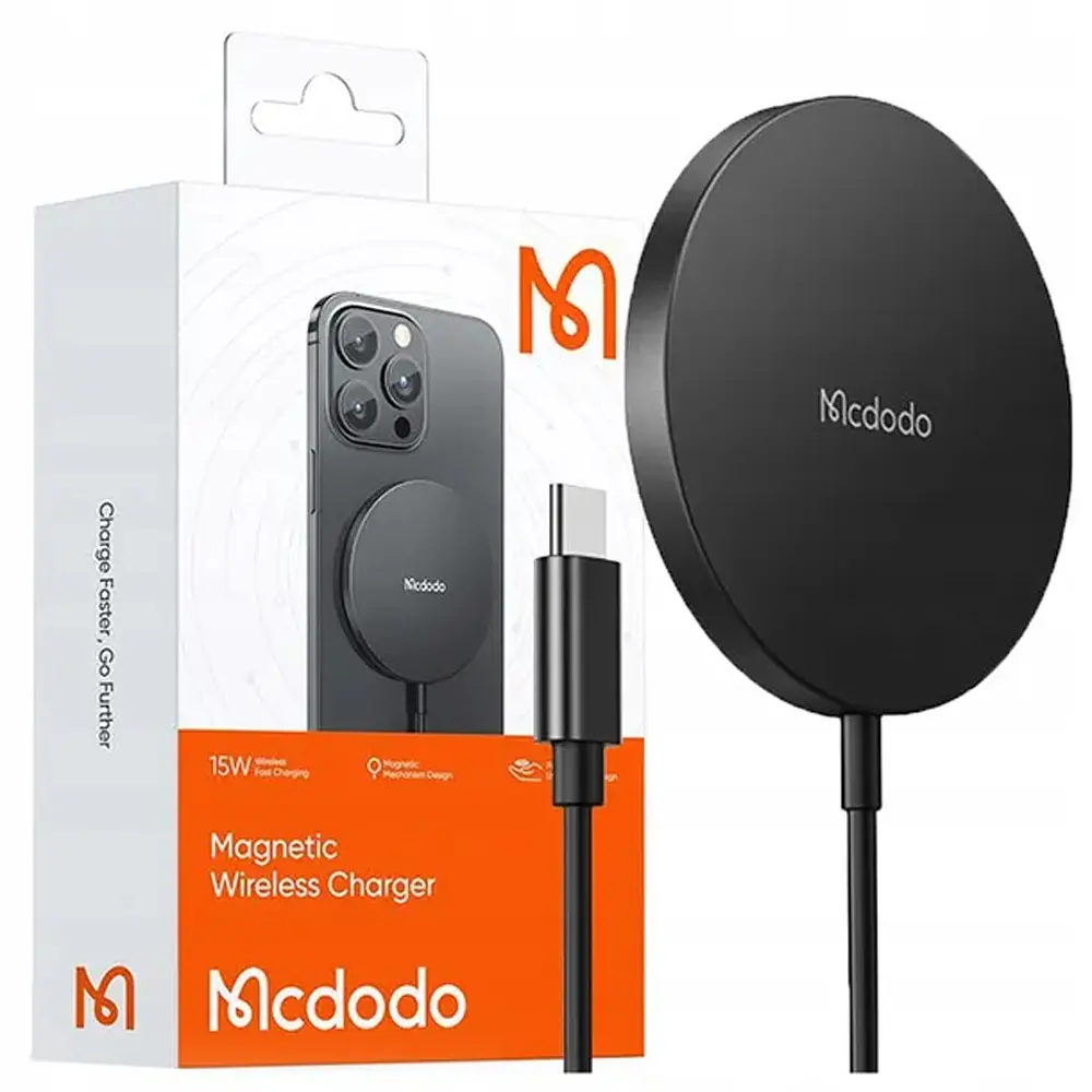 БЗП McDodo Magnetic Wireless Charger CH-4360 White - фото 2
