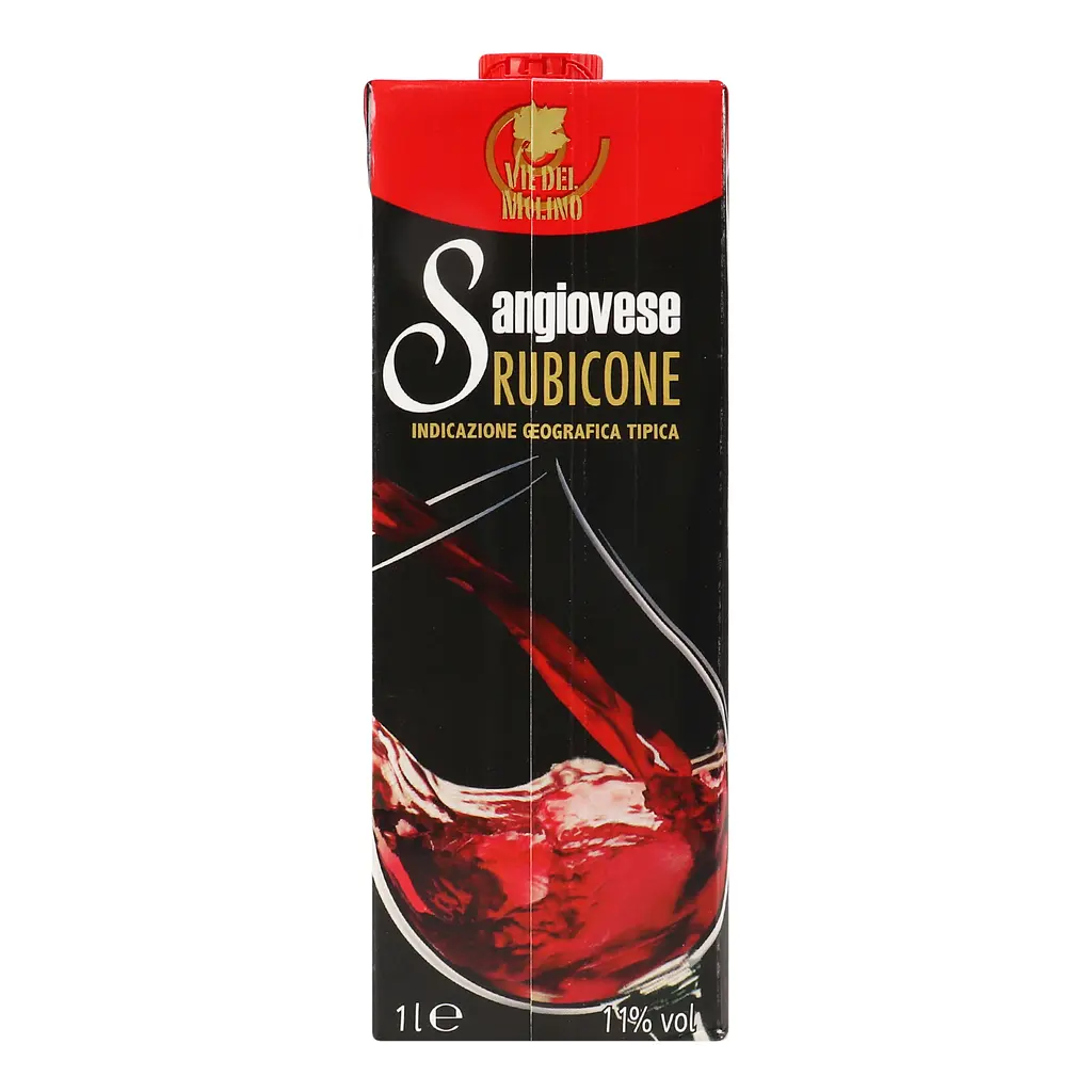 Вино Via del Molino Rubicone Sangiovese IGP, красное, сухое, 1 л - фото 4