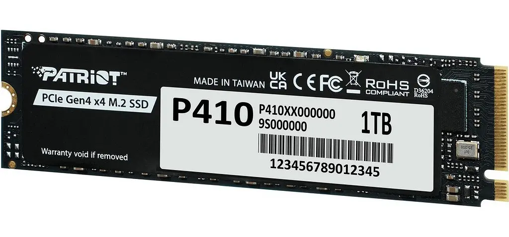 Накопичувач SSD 1TB Patriot P410 M.2 2280 PCIe NVMe 4.0 x4 TLC (P410P1TBM28H) - фото 3