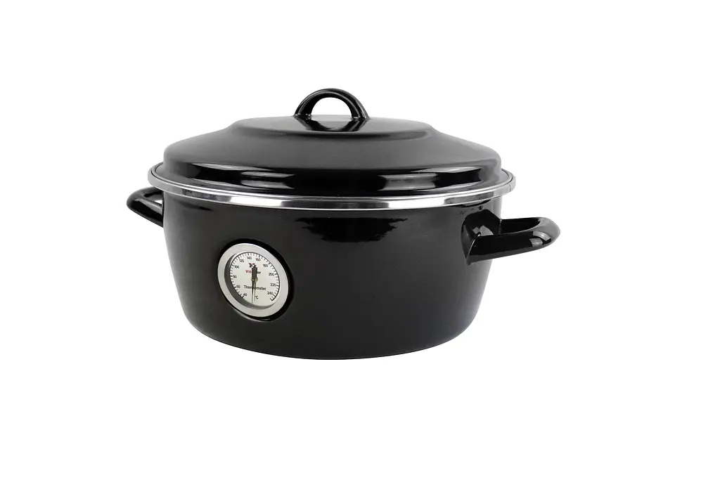 Каструля-Жаровня з емальованої сталі Dutch Oven 26 см 5 л чорна VITRINOR - фото 2