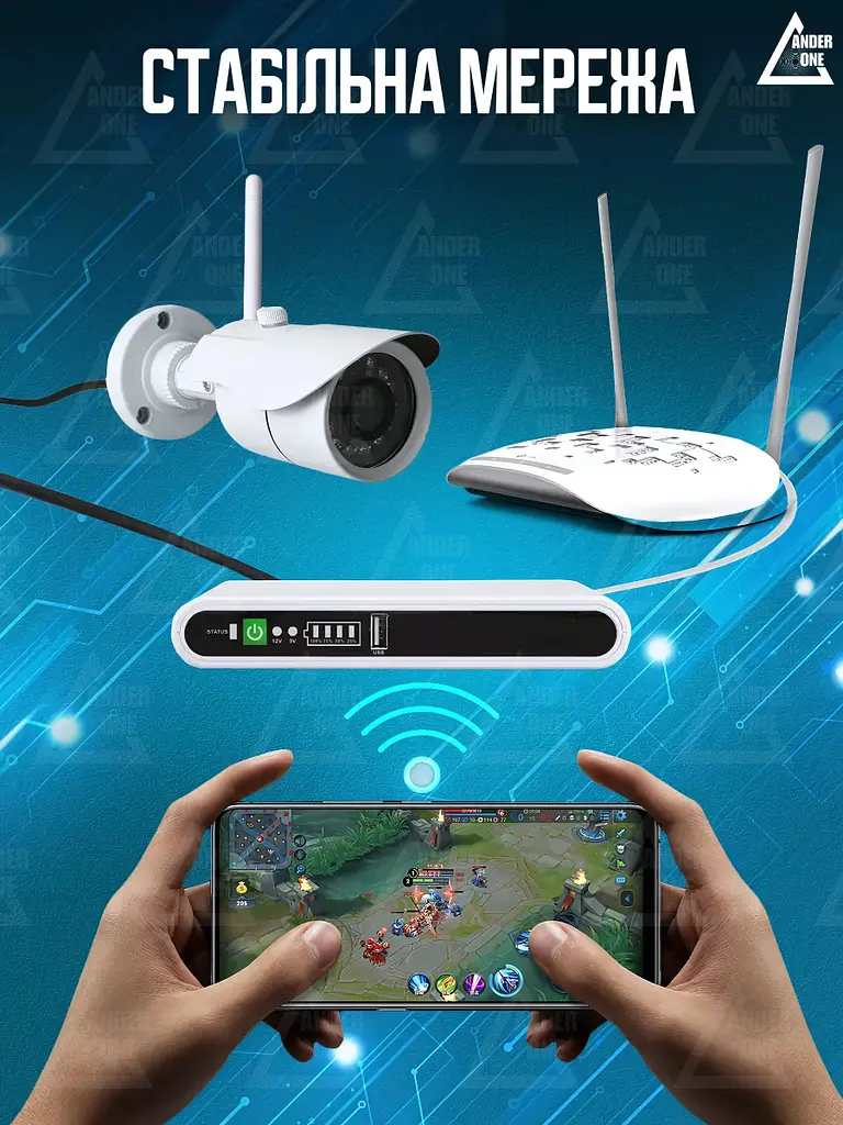 Джерело безперебійного живлення 8800 мА-г 5/9/12V USB Біле (5255404736) - фото 5