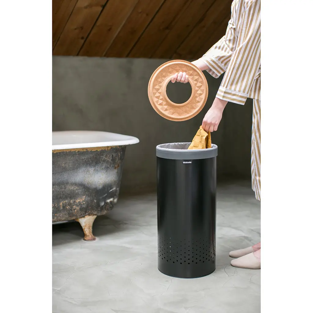 Бак для білизни Brabantia Laundry Bin чорний 35 л (120008) - фото 5