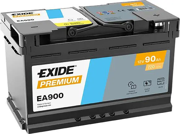 Автомобільний акумулятор EXIDE Premium Carbon Boost 2.0 6СТ-90Ah АзЕ 720A (EN) EA900