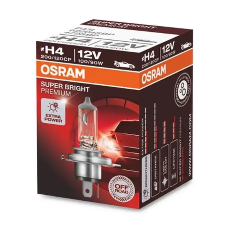Автолампа Osram галогенова 100/90W (OS 62204 SBP) - фото 2
