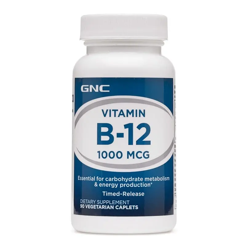 Вітаміни та мінерали GNC Vitamin B12 1000 мкг 90 каплет - фото 2