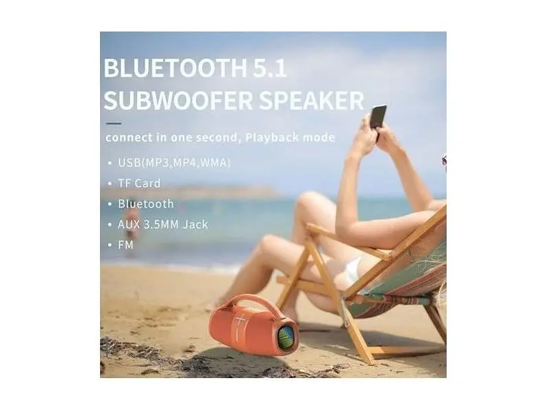 Портативная колонка Hopestar H60 Blue - фото 2