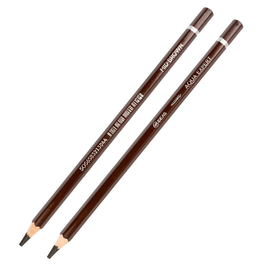 Олівець акварельний 99IDEAS "Aqua Expert", Mid Brown/Середньо-коричневий, 99AE-MIDBR - фото 2