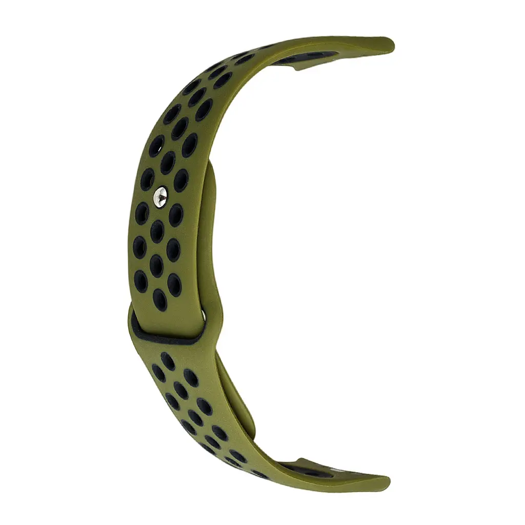 Ремінець Apple Watch Nike Sport 42/44/45/46/49 mm Olive Чорний S - фото 2