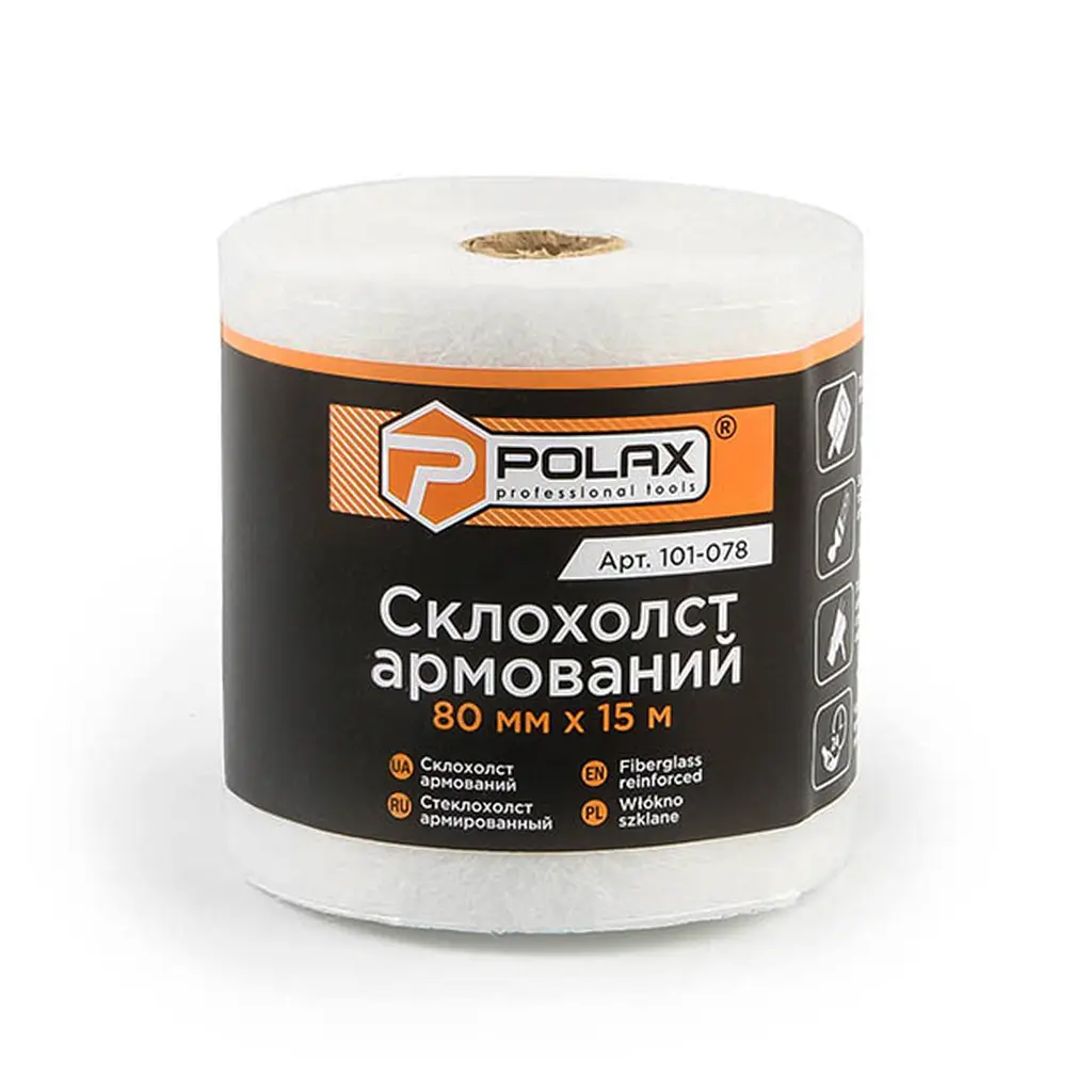 Склохолст Polax армований 80 мм х 15 м (101-078) - фото 2