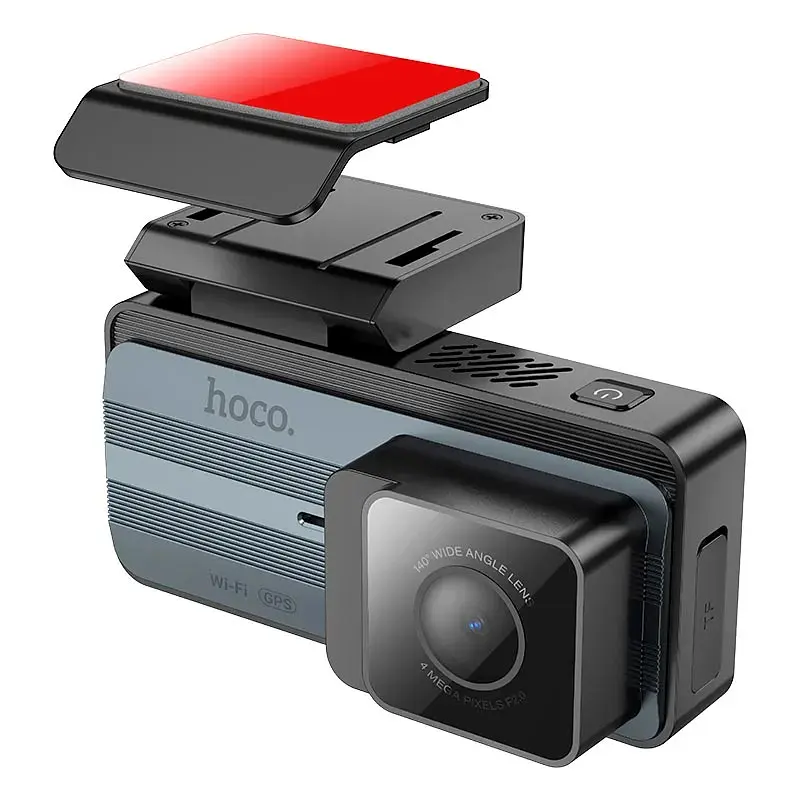 Відеореєстратор Hoco DV12 із задньою камерою (GPS, WiFi, 2K, 3,69" дисплей, паркувальний режим, циклічний запис, microSD, G-сенсор, нічний режим) - фото 2