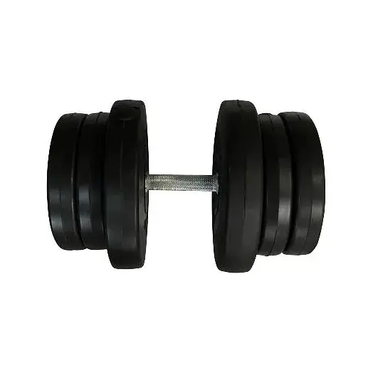 Гантель складальна композитна в пластиковій оболонці Rock Pro-R 21,5 кг NE-PL-R-021