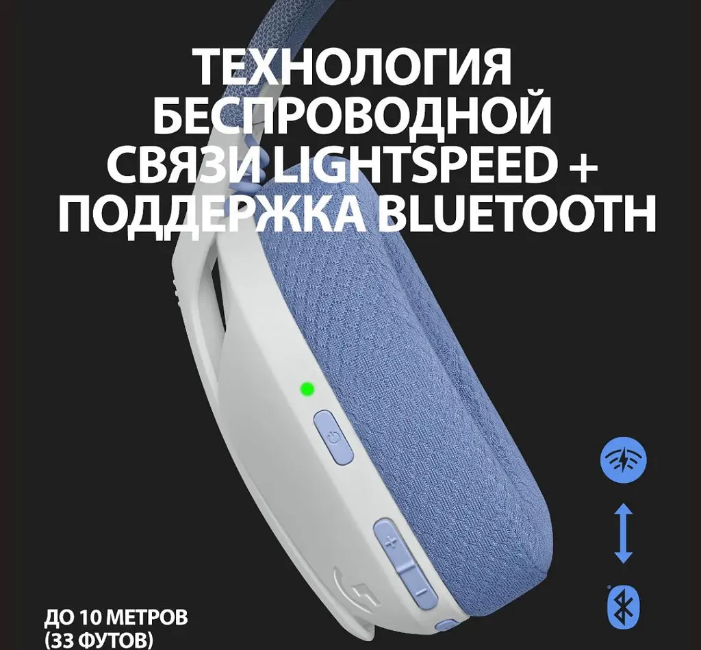 Наушники бездротові Logitech G435 LIGHTSPEED WHITE полный комплект - фото 4