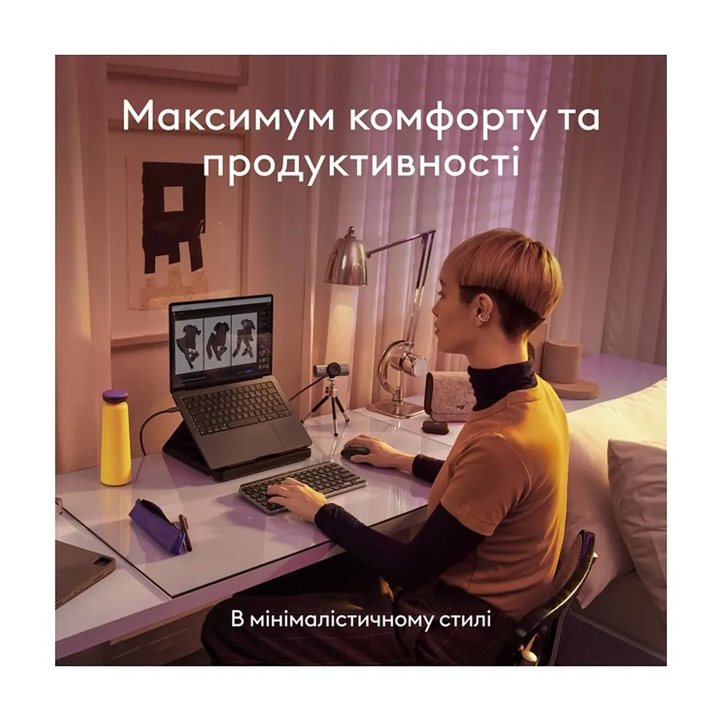 Клавіатура Logitech MX Keys Mini для Mac Wireless UA Space Grey (920-012652) - фото 6