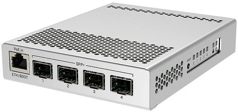 Коммутатор Mikrotik CRS305-1G-4S+IN, 4x SFP+ ports, 1x Gigabit Ethernet, металлический enclosure - фото 2
