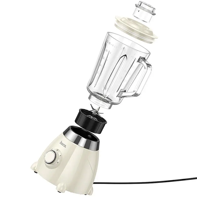 Блендер Hoco HE33 Electric Retro Juicer 500 Вт (1,5 л) Milky White - фото 2