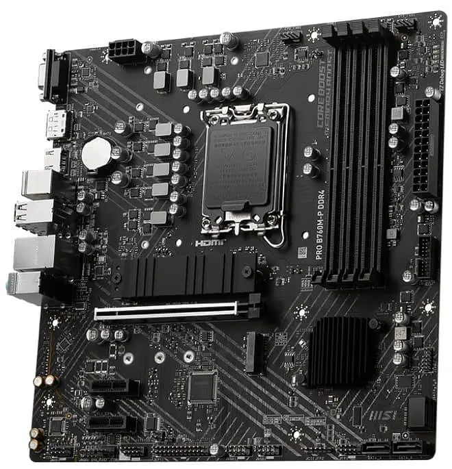 Материнська плата MSI PRO B760M-P DDR4 (PRO B760M-P DDR4) (Socket 1700, Intel B760, Micro-ATX) - фото 2