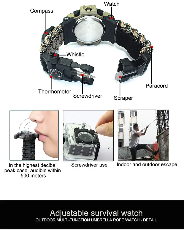 Годинник Hemsut Military с компасом - фото 23