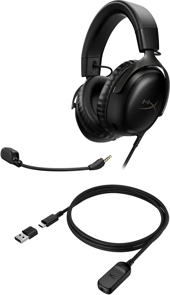 Гарнiтура HyperX Cloud III 3.5 мм/USB-A/USB-C Black (727A8AA) - фото 7