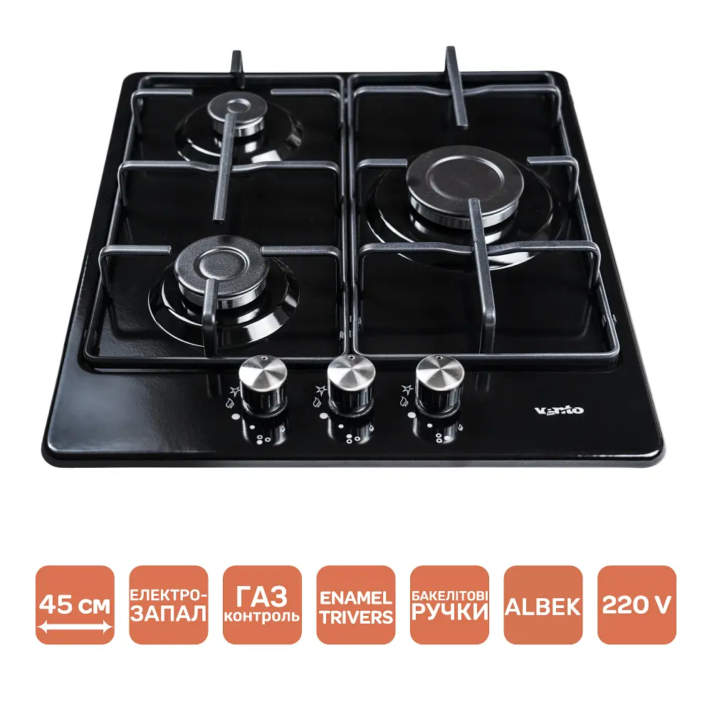 Варочная поверхность Ventolux HG430-B3 S (BK) - фото 7