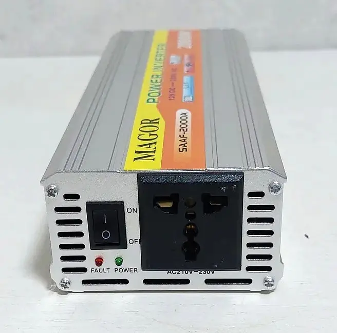 Автоінвертор 12 V-220 V 2000 W перетворювач напруги 12 V-220 V 2000 Вт Power Inverter Magor - фото 8