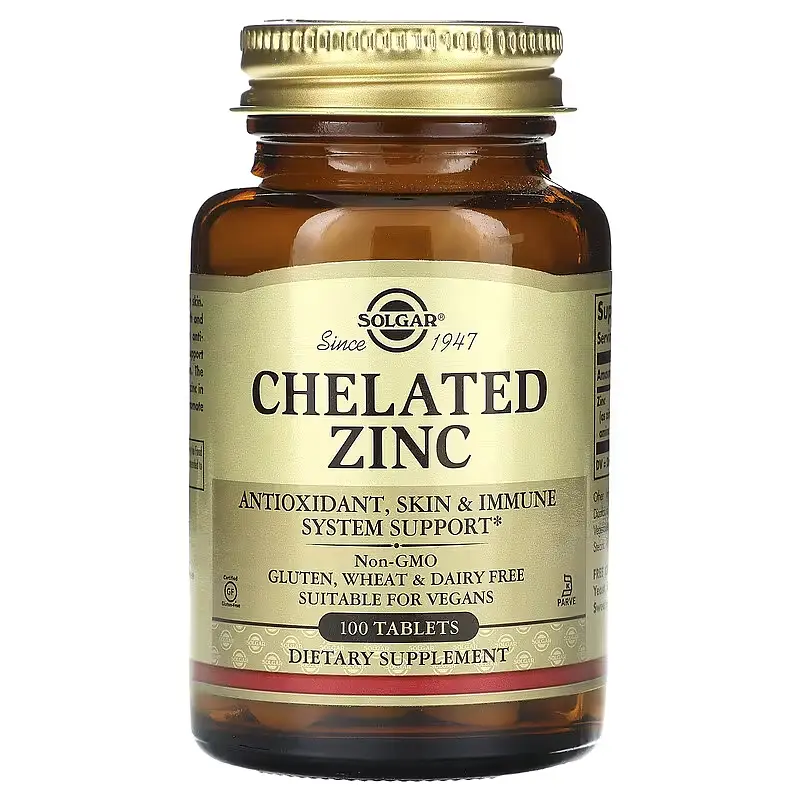 Хелатний Цинк Chelated Zinc 22 мг - 100 таблеток
