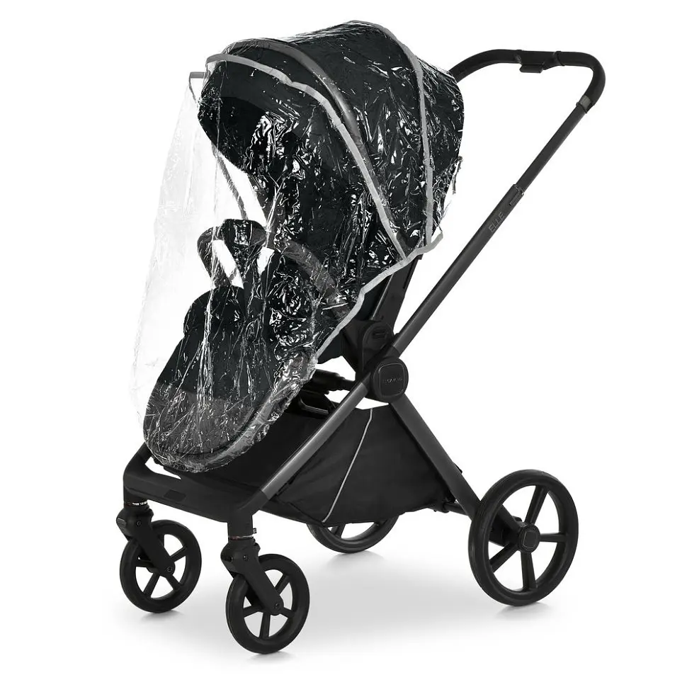 Коляска універсальна 2 в 1 ELLE ME 1221 Black - фото 5