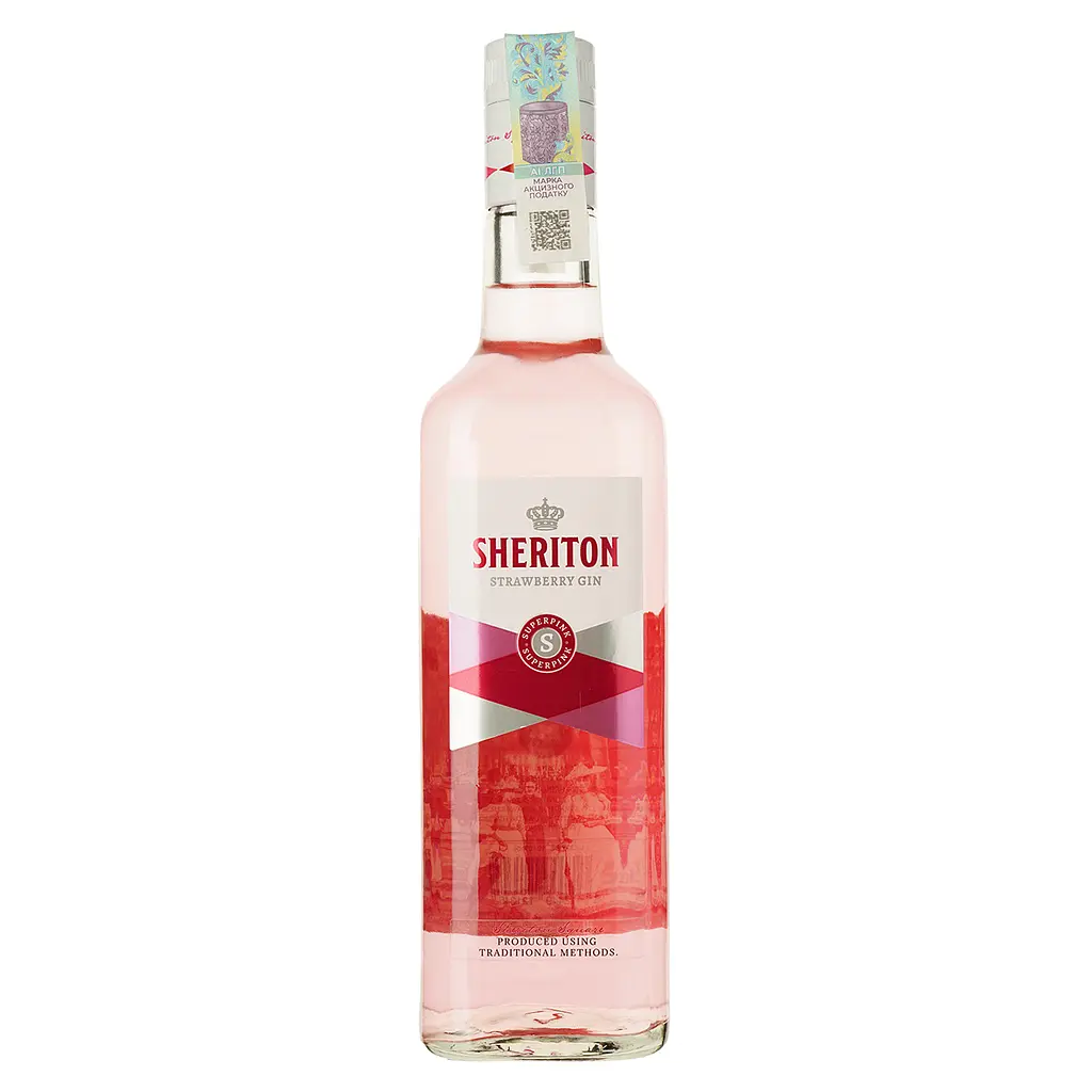 Джин Sheriton Strawberry Gin 37.5% 0.7 л - фото 1