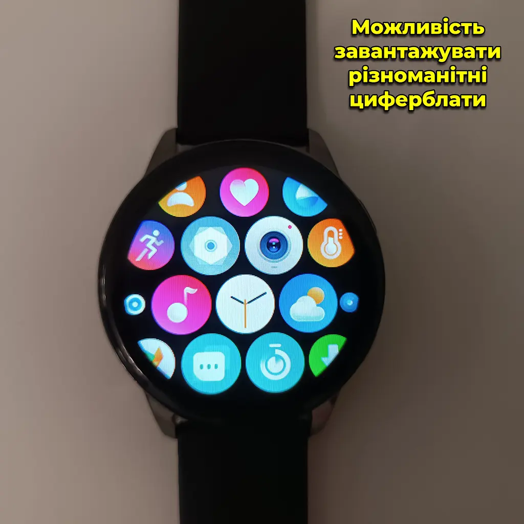 Смарт годинник T2 Pro Active 2 Bluetooth, встановлення свого фону, прийняття/здійснення дзвінків Чорний - фото 4