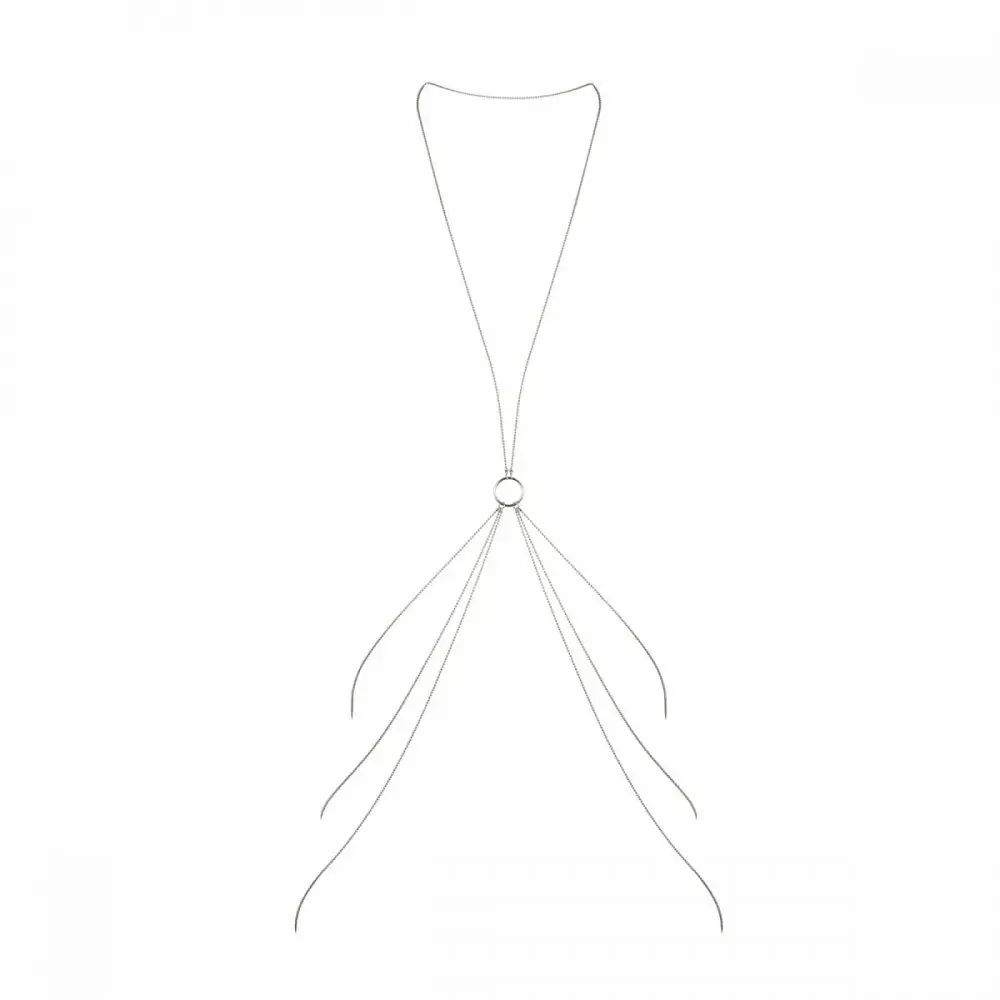 Ланцюжок для тіла Bijoux Indiscrets Magnifique 8 Body Chain (сріблястий)
