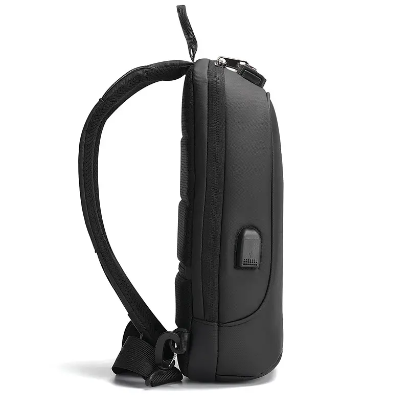 Рюкзак антизлодій з кодовим замком Tigernu T-S8102A на одне плече з USB 5 л Black (16235) - фото 5