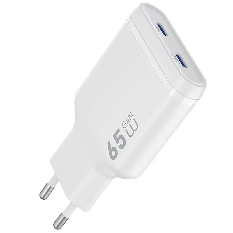 МЗП G035 Essen PD65W GaN (2USB-C) White Wiwu teh0029666