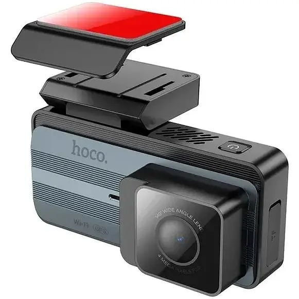 Відеореєстратор Hoco DV11 driving recorder з дисплеєм 3.7" 2K GPS WiFi - фото 4