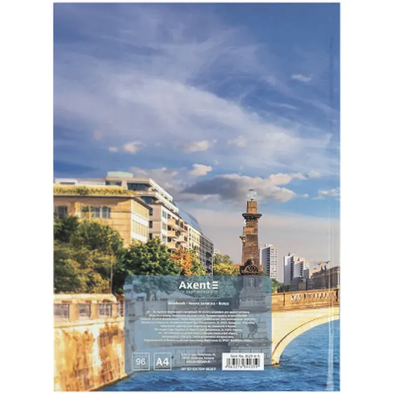 Книга записна Axent A4 City, Berlin, 96 аркушів клітинка (8425-6-A) - фото 5