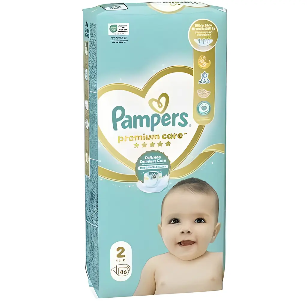 Підгузки Pampers Premium Care Розмір 2 (4-8 кг) 46 шт. - фото 2