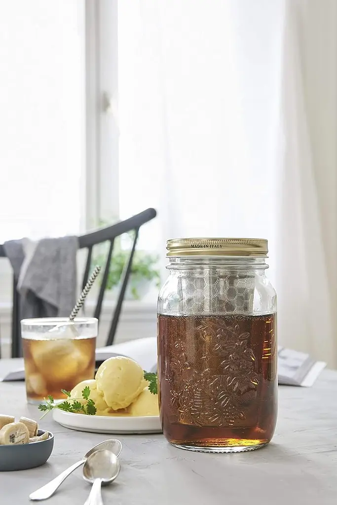 Банка для холодного заварювання BREWJAR, банка з двошаровим фільтром для холодної кави та чаю (1000 мл) - фото 2