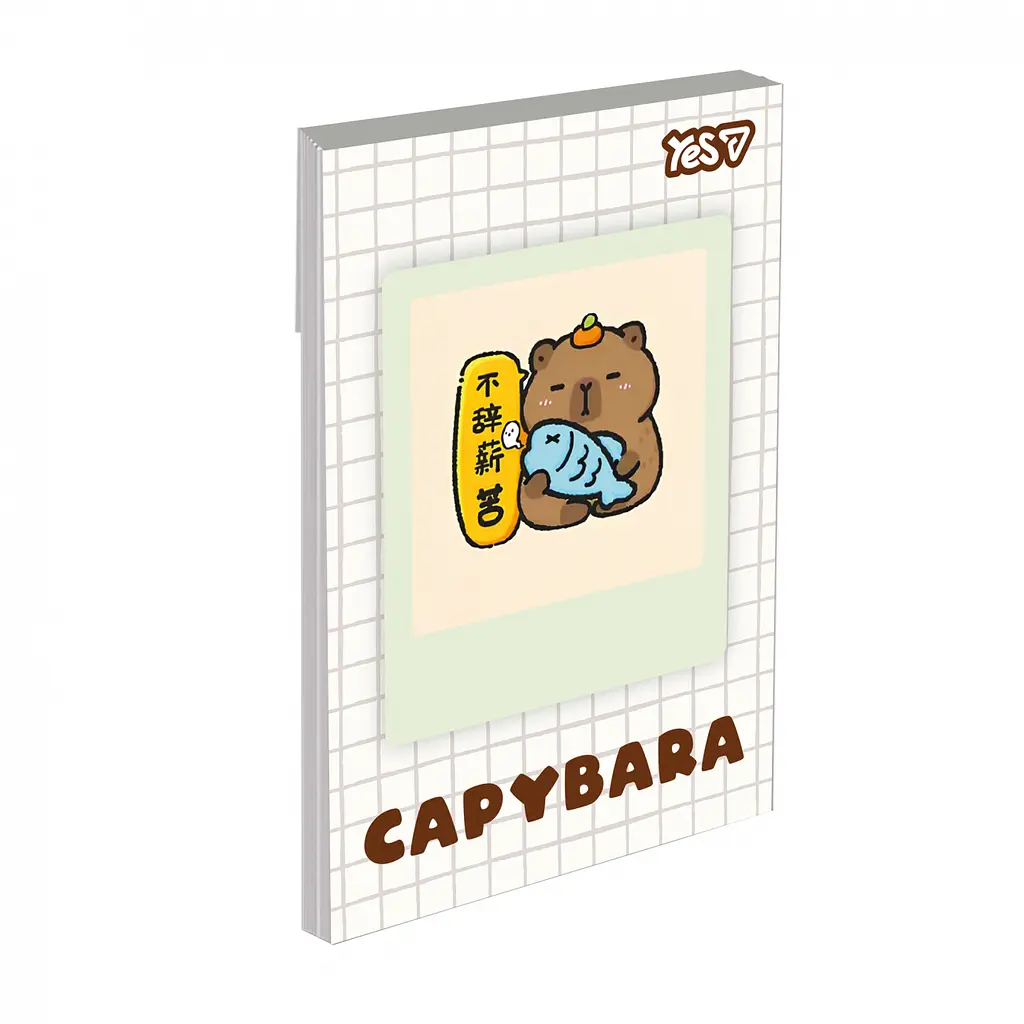 Блокнот Yes Capybara А7 48 аркушів клітинка 1 шт. в асортименті (152574) - фото 5