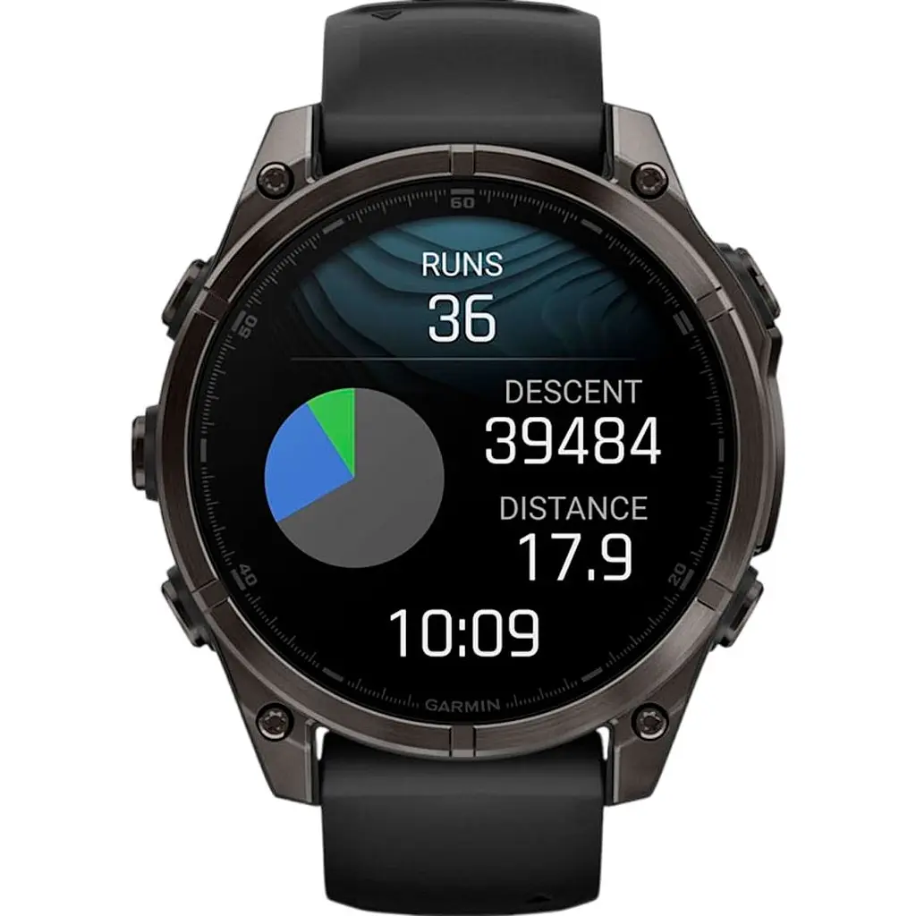 Смарт-годинник Garmin Fenix 8 AMOLED Sapphire 47mm Carbon Gray DLC Titanium with Black/Pebble Gray Silicone Band (010-02904-20) [115046] - фото 11