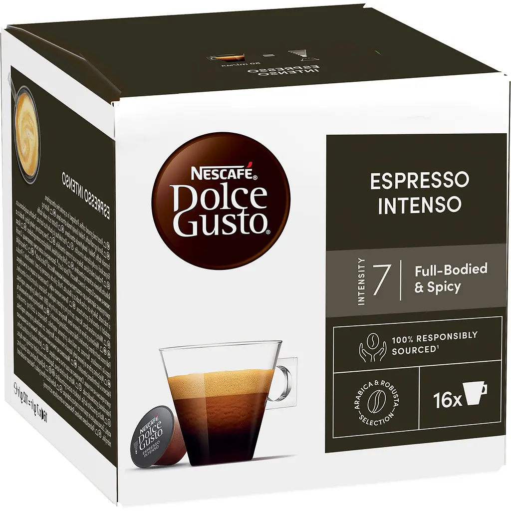 Набір кави в капсулах Nescafe Dolce Gusto Espresso Intenso 48 шт. 336 г (3 пак. x 16 шт. 112 г) - фото 2