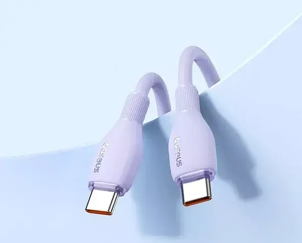 Кабель Baseus Pudding Series Fast Charging Cable Type-C to Type-C 100W 2m P10355702511-01 Purple - фото 4