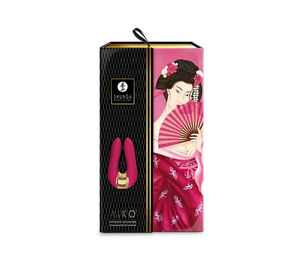 Вібратор для клітора Shunga Aiko Raspberry, гнучкі кінчики - фото 6