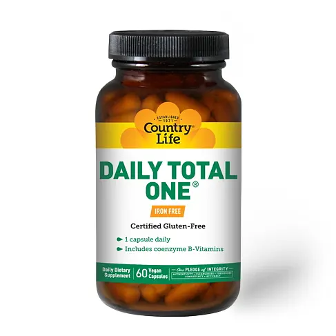 Вітаміни та мінерали Country Life Daily Total One Iron Free, 60 капсул