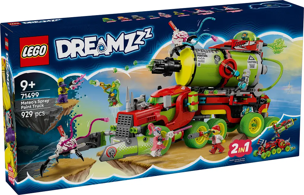 Конструктор LEGO DREAMZzz Грузовик Матео с аэрозольной краской 929 деталей (71499) - фото 2
