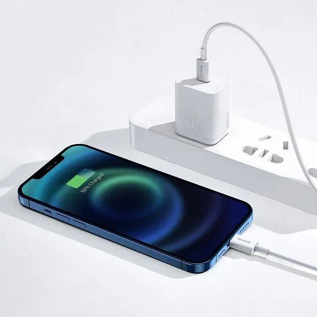 Кабель Baseus Superior Series Fast Charging Cable Type-C to Lightning PD 20W 0.25m CATLYS-02 White - фото 6