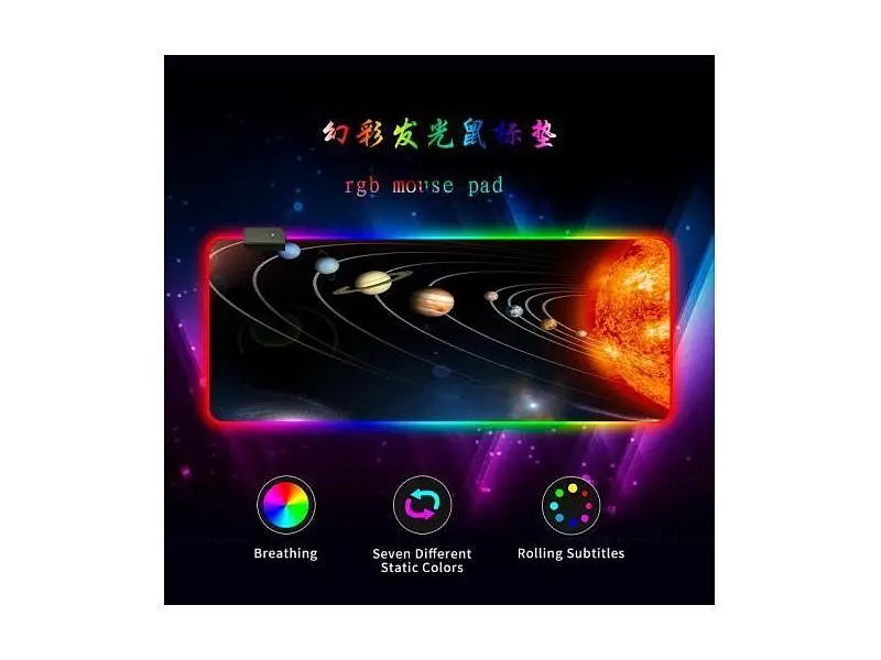 Килимок для миші Voltronic Solar System RGB (RGB383C) - фото 3