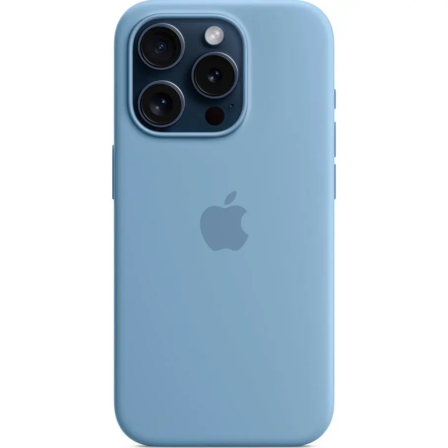 Чохол Apple Silicone Case with MagSafe для iPhone 15 Pro Winter Blue (MT1L3ZM/A) [92949] - фото 5