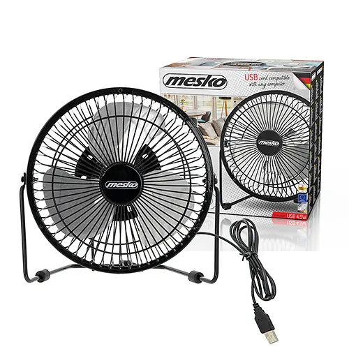 Настольный USB-вентилятор Mesko MS 7322  диаметр лопостей 15 см - фото 5