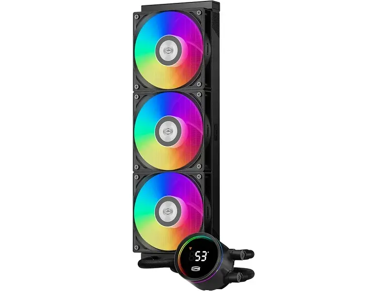 Водяне охолодження PcCooler DA360 PRO ARGB Digital Black (DA360Pro-BKAWXL-GL) - фото 2